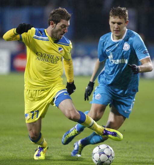 UEFA Champions League. Zenit St. Petersburg vs. APOEL Nicosia