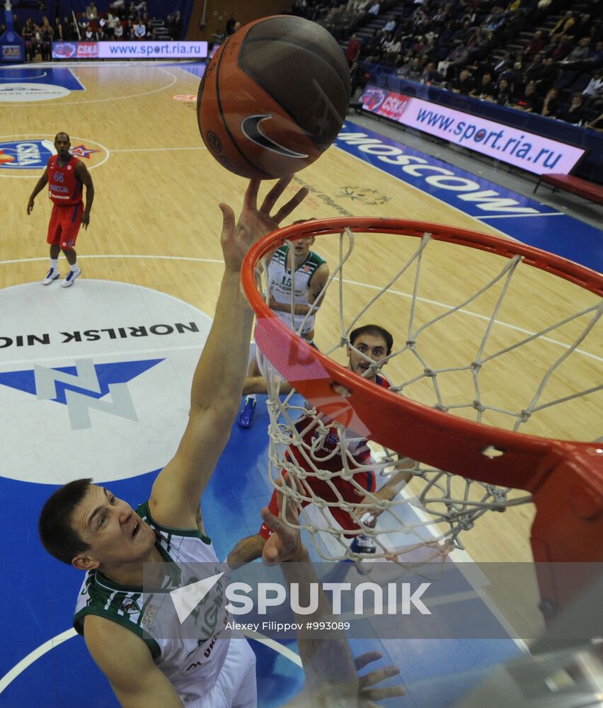 Euroleague Basketball. CSKA Moscow vs. Žalgiris Kaunas