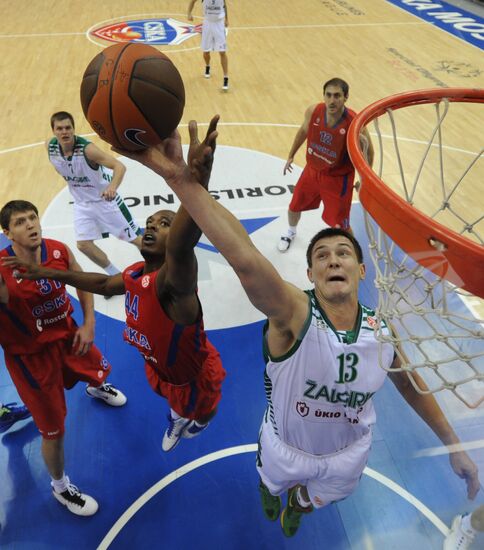 Euroleague Basketball. CSKA Moscow vs. Žalgiris Kaunas