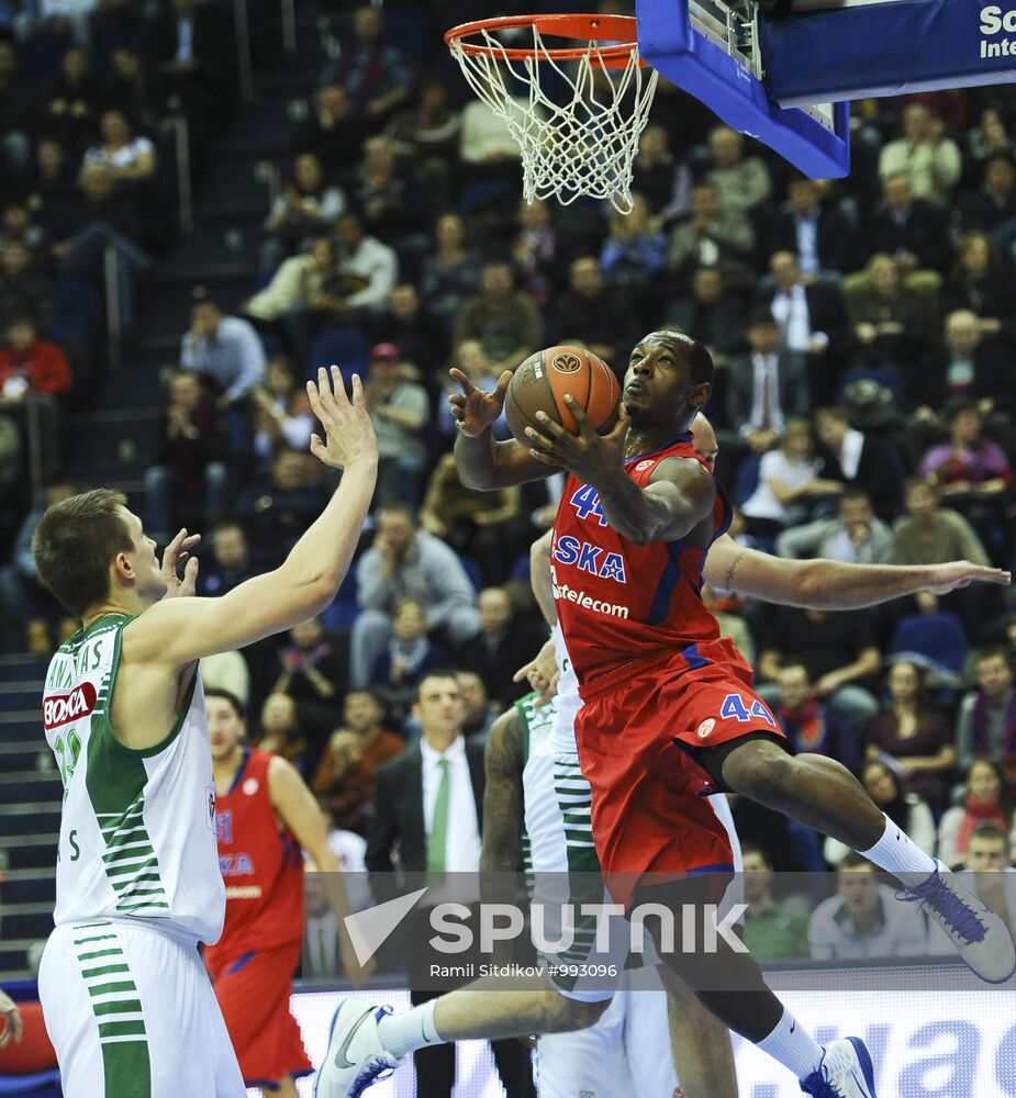 Euroleague Basketball. CSKA Moscow vs. Žalgiris Kaunas