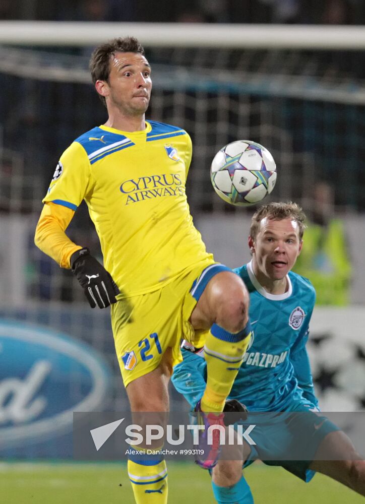 Football. Champions League. Match, "Zenit" - APOEL
