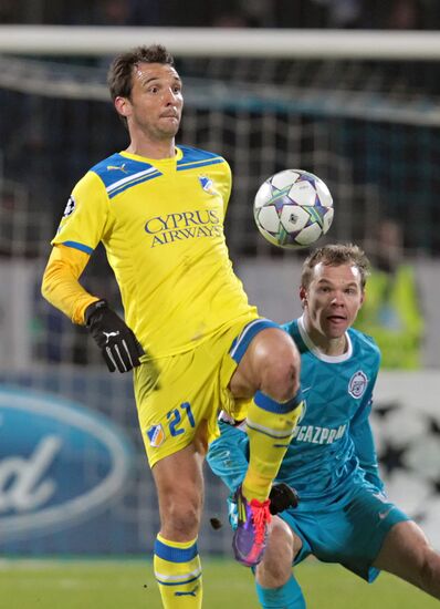 Football. Champions League. Match, "Zenit" - APOEL