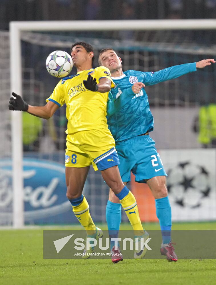 Football. Champions League. Match, "Zenit" - APOEL