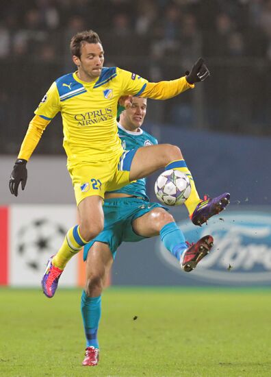 Football. Champions League. Match, "Zenit" - APOEL
