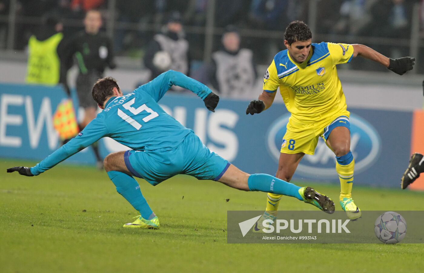 Football. Champions League. Match, "Zenit" - APOEL