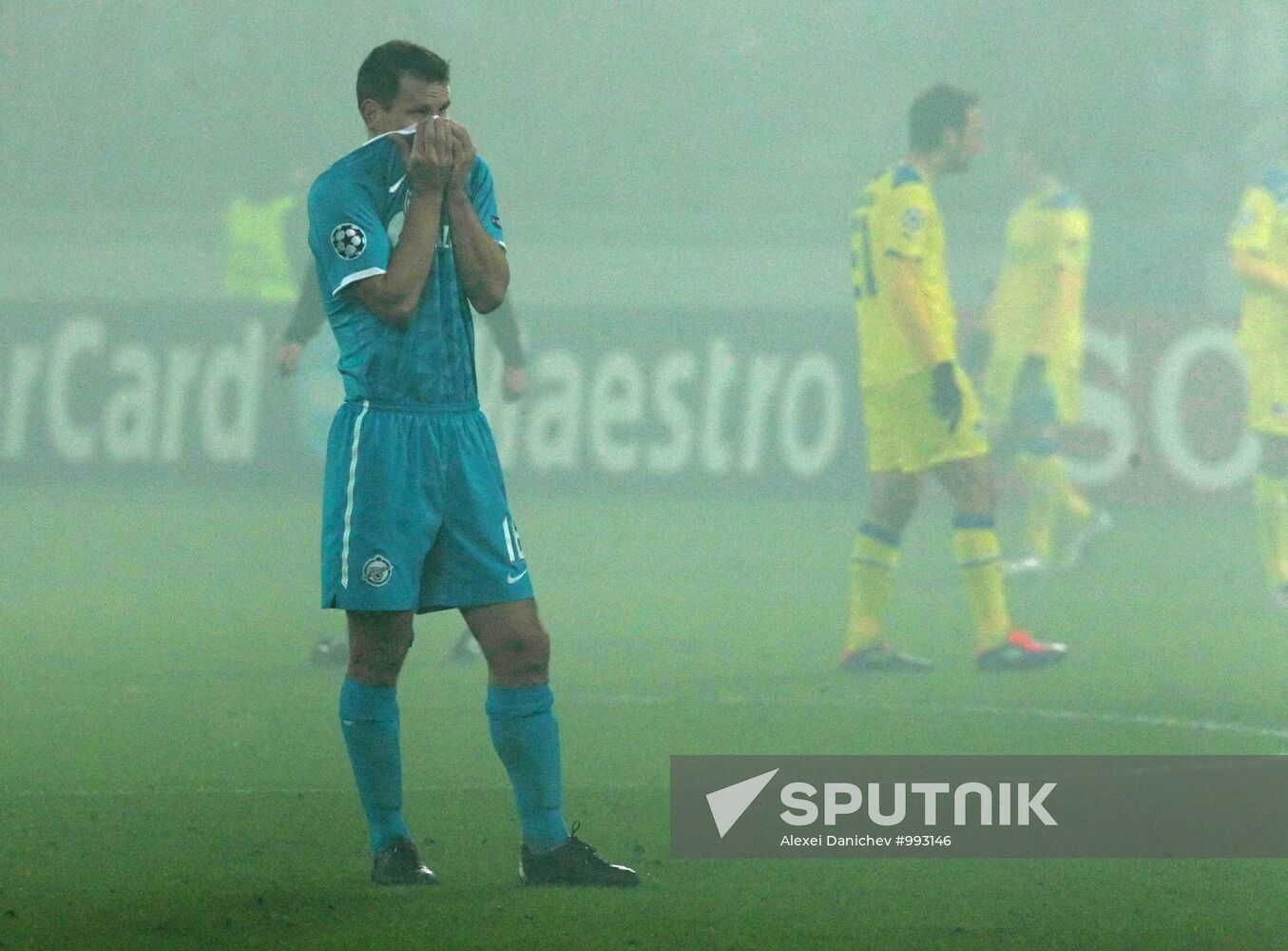 Football. Champions League. Match, "Zenit" - APOEL