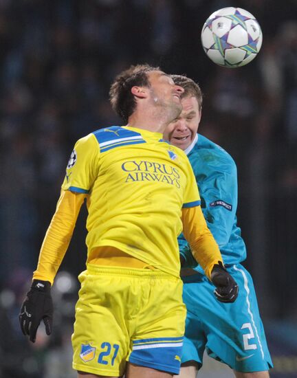 Football. Champions League. Match, "Zenit" - APOEL