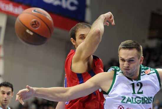 Euroleague Basketball. CSKA Moscow vs. Zalgiris