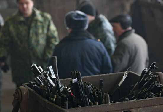 Kazankompressormash factory eliminates confiscated weapons