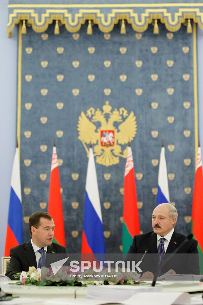 Meeting of Supreme Council of Russia-Belarus Union State
