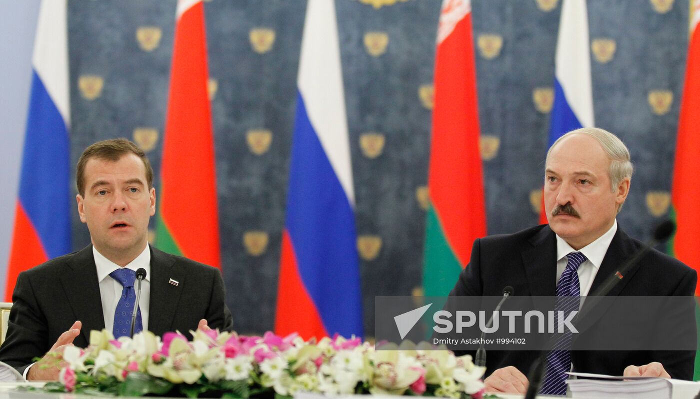 Meeting of Supreme Council of Russia-Belarus Union State