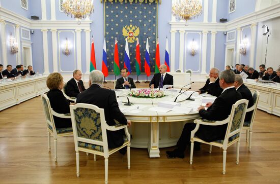 Meeting of Supreme Council of Russia-Belarus Union State