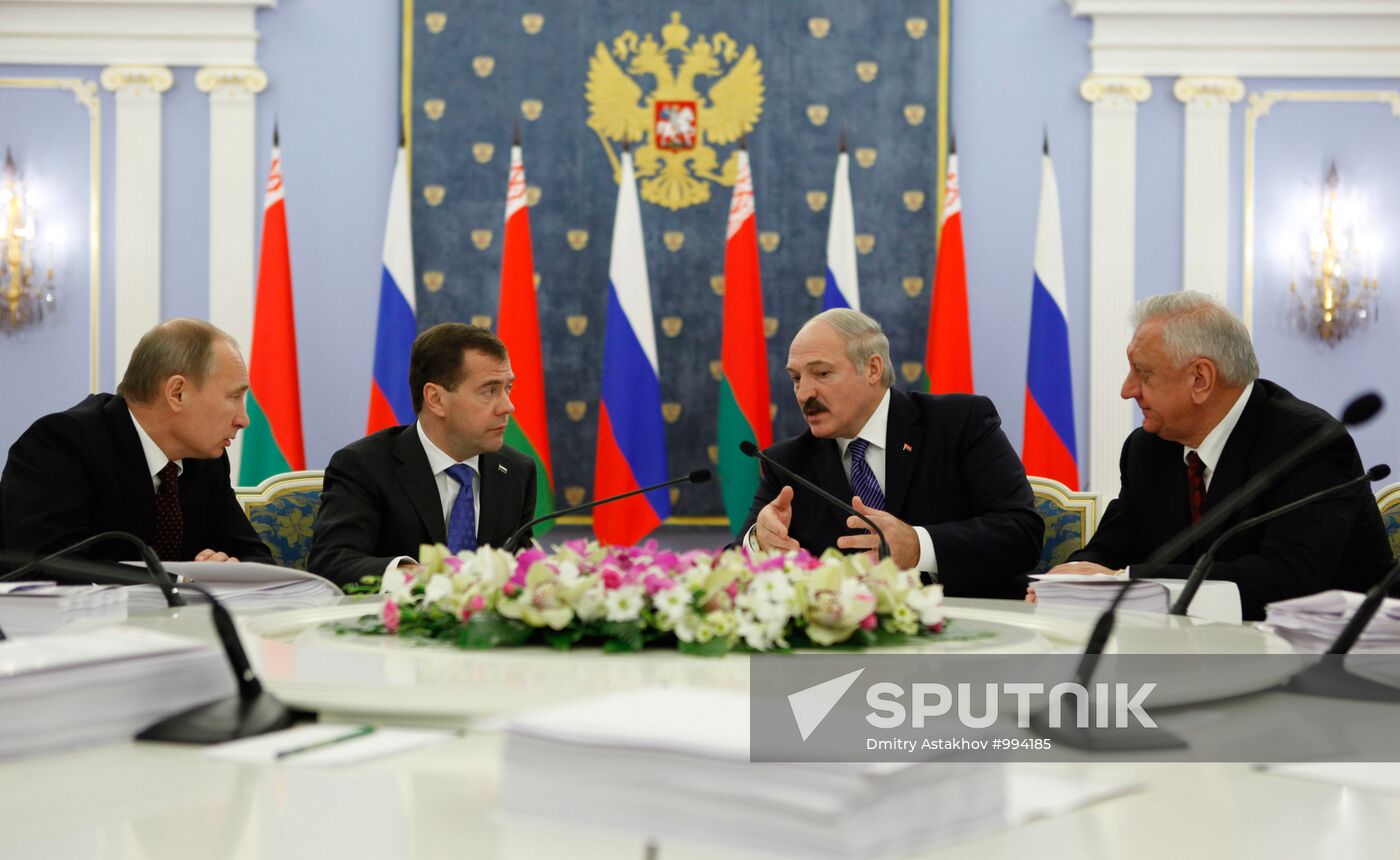 Meeting of Supreme Council of Russia-Belarus Union State