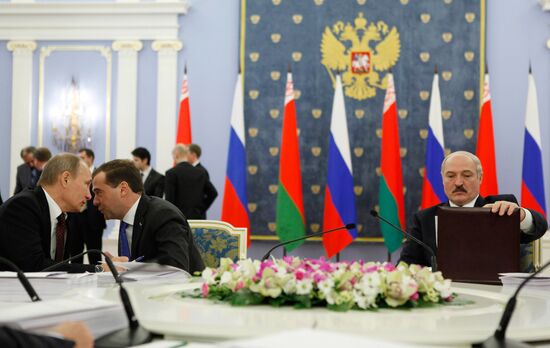 Union State of RF and Belarus' Supreme State Council meeting