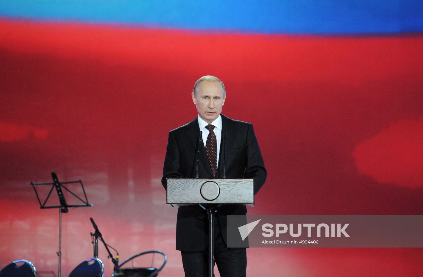 Vladimir Putin at a reception in Kremlin