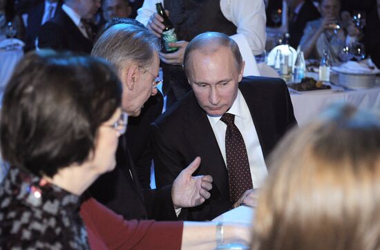 Vladimir Putin at a reception in Kremlin