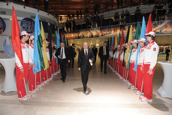 Vladimir Putin at a reception in Kremlin