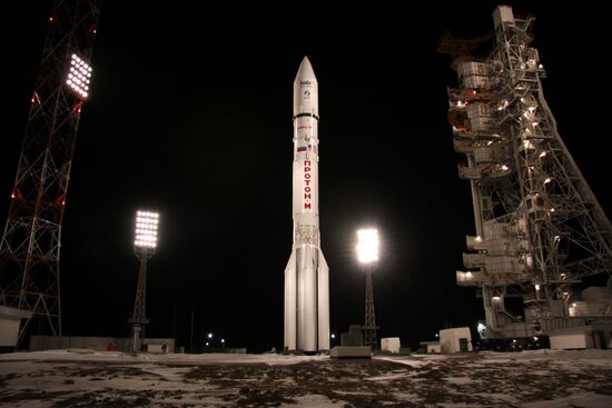 Proton rocket launch with AsiaSat satellite