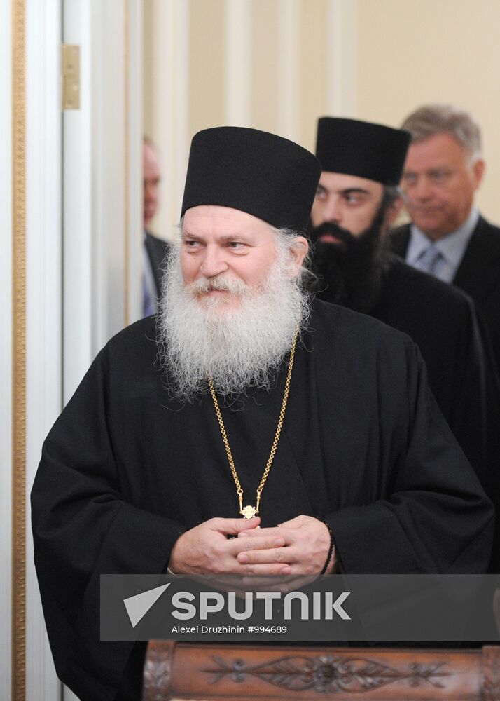 Vladimir Putin meets with Archimandrite Ephraim, Monk Nektarios