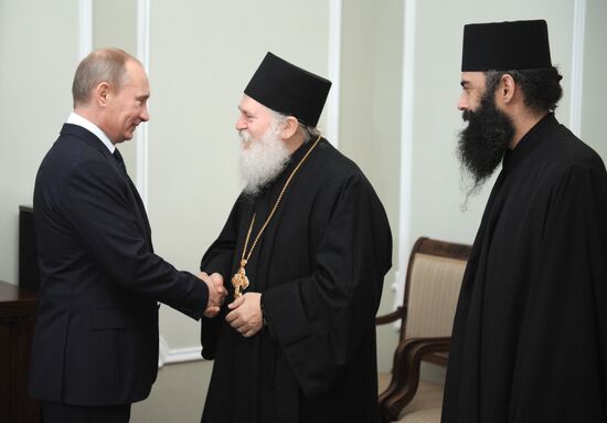 Vladimir Putin meets with Archimandrite Ephraim, Monk Nektarios