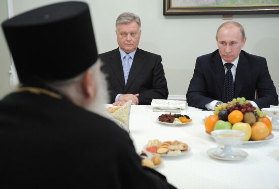 Vladimir Putin meets with Archimandrite Ephraim, Monk Nektarios