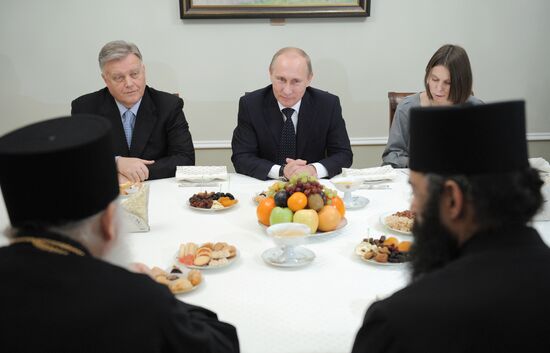 Vladimir Putin meets with Archimandrite Ephraim, Monk Nektarios