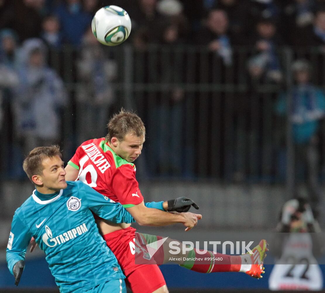 Football. RPFL Match Zenit - Lokomotiv