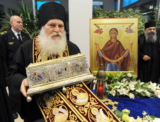 Seeing off Cincture of Theotokos