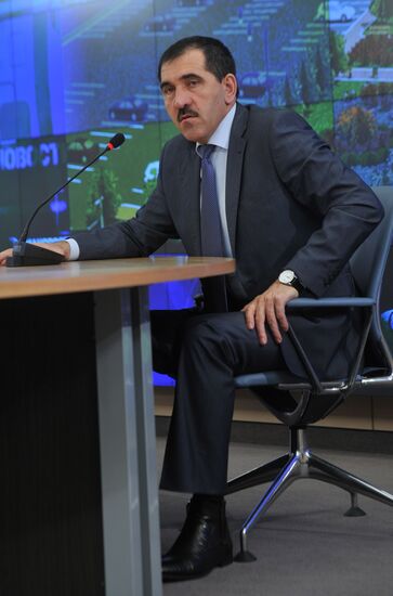 Press conference of Yunus-bek Yevkurov, head of Ingushetia