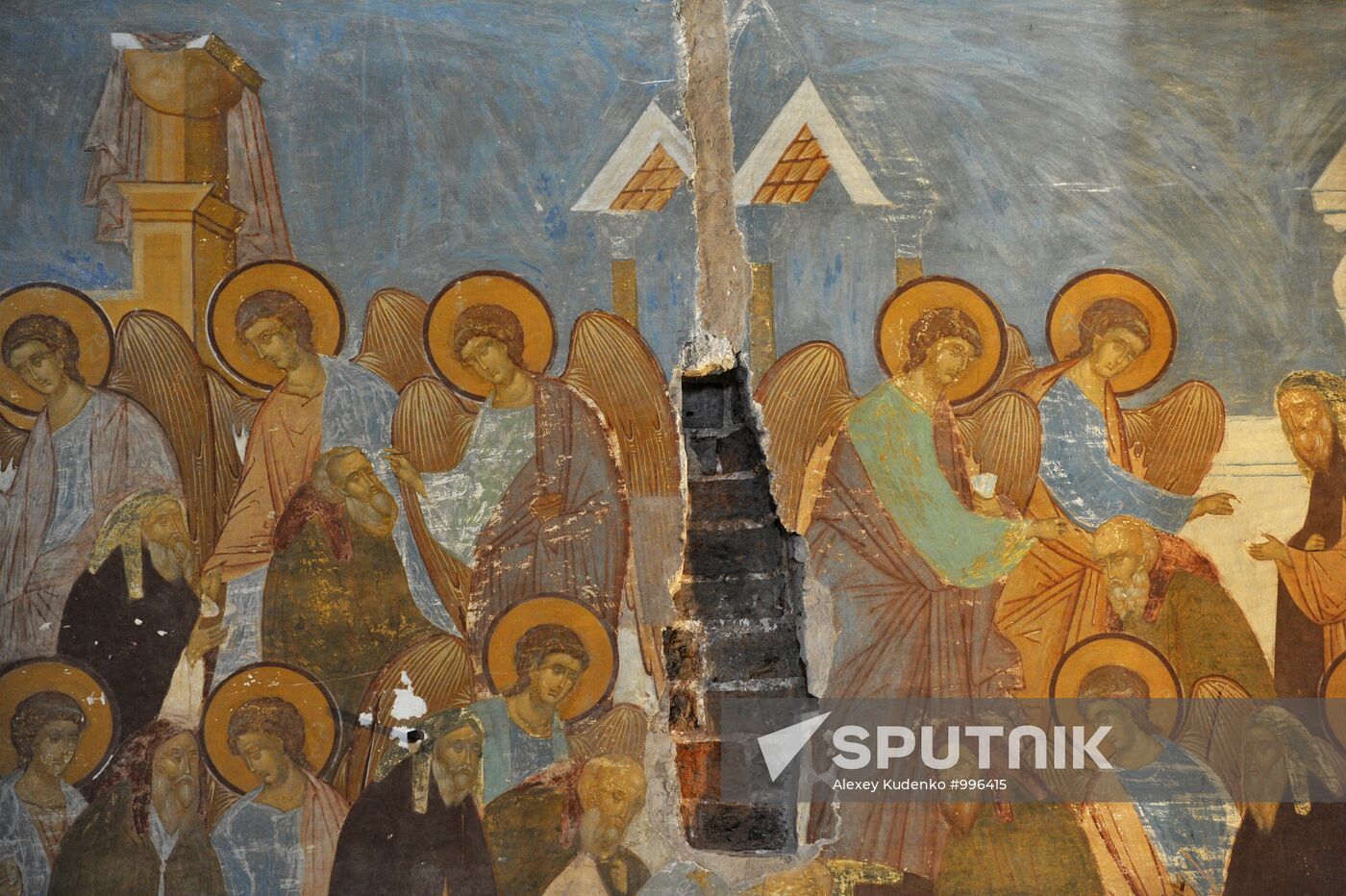 Frescoes by icon painter Dionysius Virgin Nativity Cathdedral
