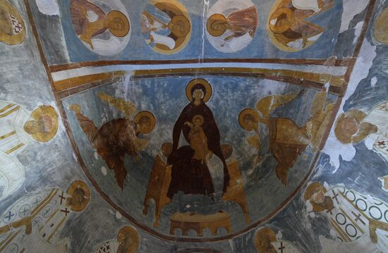 Frescoes by icon painter Dionysius Virgin Nativity Cathdedral