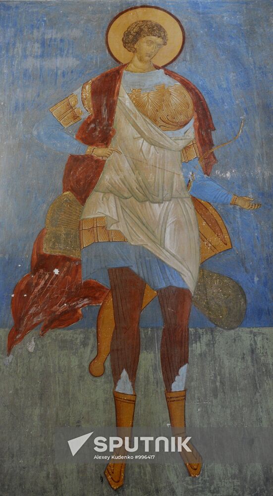 Frescoes by icon painter Dionysius Virgin Nativity Cathdedral