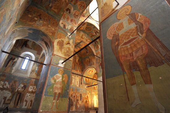 Frescoes by icon painter Dionysius Virgin Nativity Cathdedral