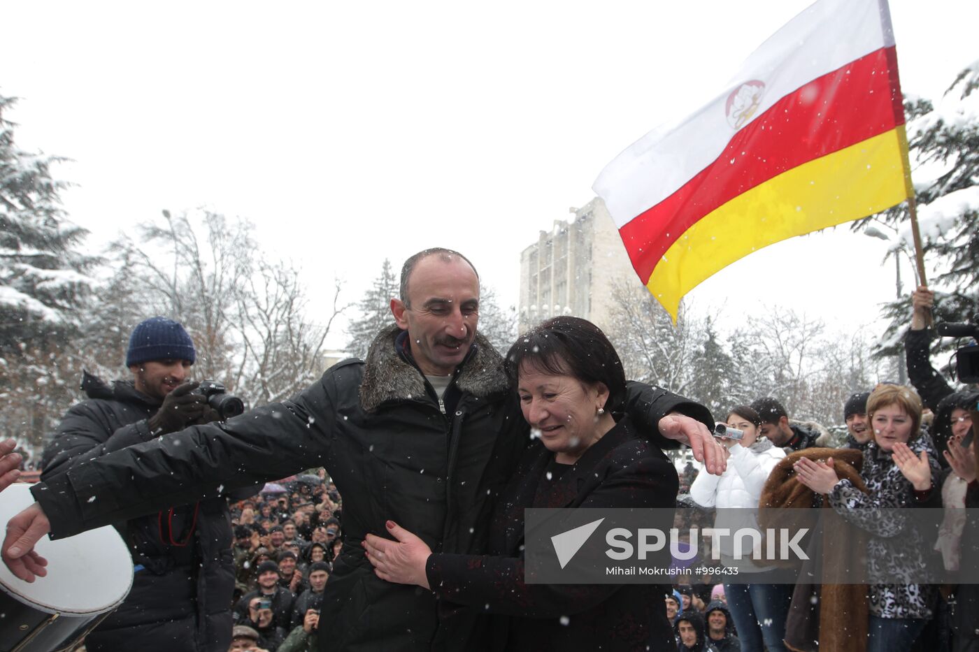 Rallies of Alla Djioyeva's advocates in Tskhinval