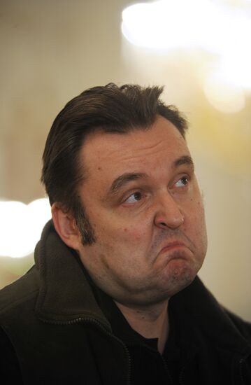Dress rehearsal of opera "Boris Godunov" at Bolshoi Theatre