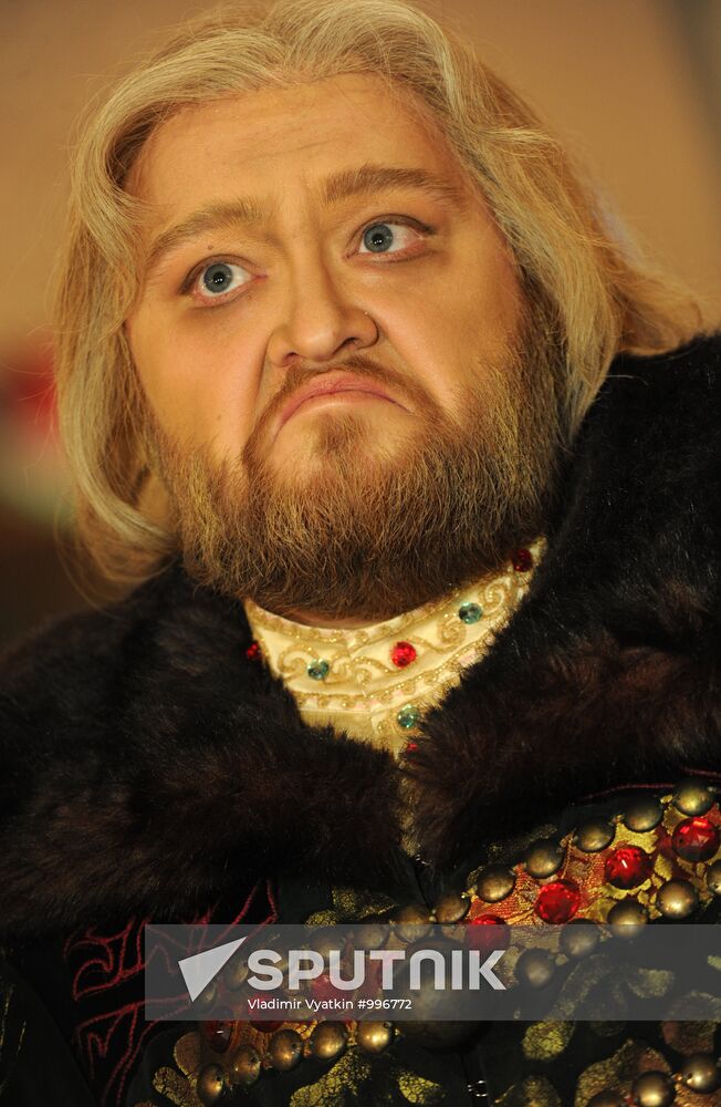 Dress rehearsal of opera "Boris Godunov" at Bolshoi Theatre
