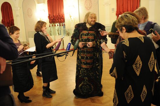 Dress rehearsal of opera "Boris Godunov" at Bolshoi Theatre