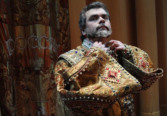 Dress rehearsal of opera "Boris Godunov" at Bolshoi Theatre