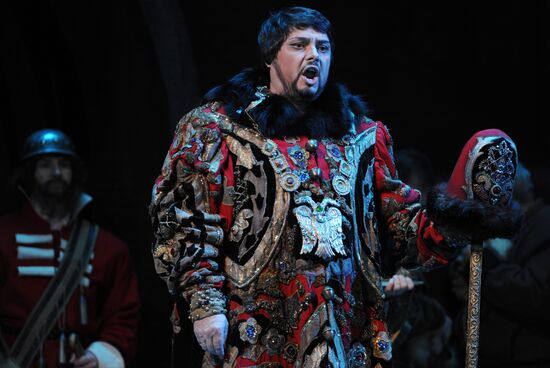 Dress rehearsal of opera "Boris Godunov" at Bolshoi Theatre