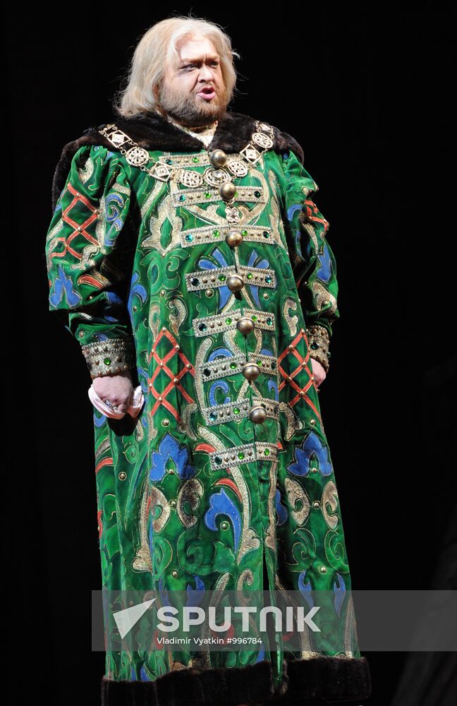 Dress rehearsal of opera "Boris Godunov" at Bolshoi Theatre