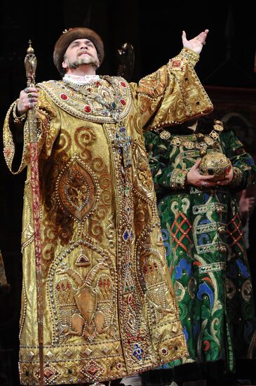 Dress rehearsal of opera "Boris Godunov" at Bolshoi Theatre