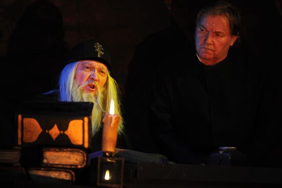 Dress rehearsal of opera "Boris Godunov" at Bolshoi Theatre