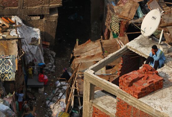 Garbage City in outskirts of Cairo, Egypt