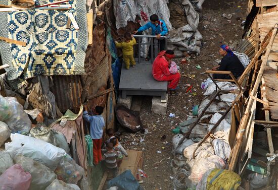 Garbage City in outskirts of Cairo, Egypt