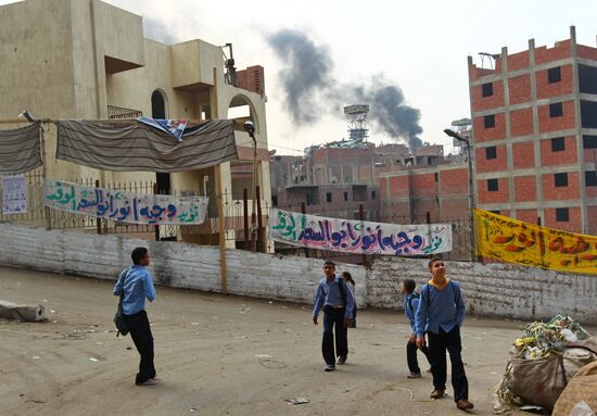 Garbage City in outskirts of Cairo, Egypt