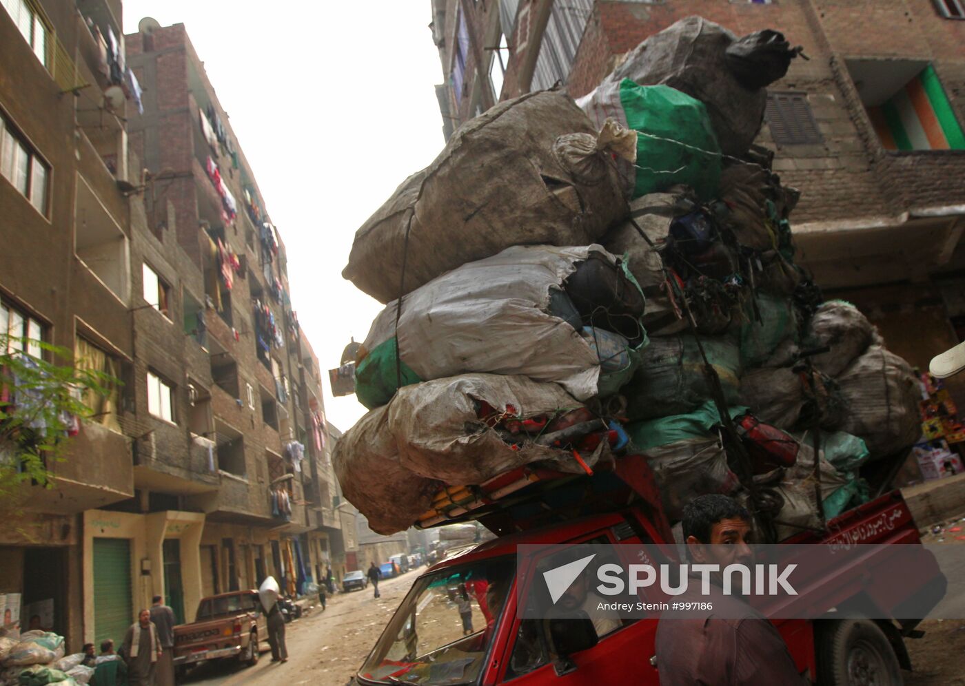 Garbage City in outskirts of Cairo, Egypt