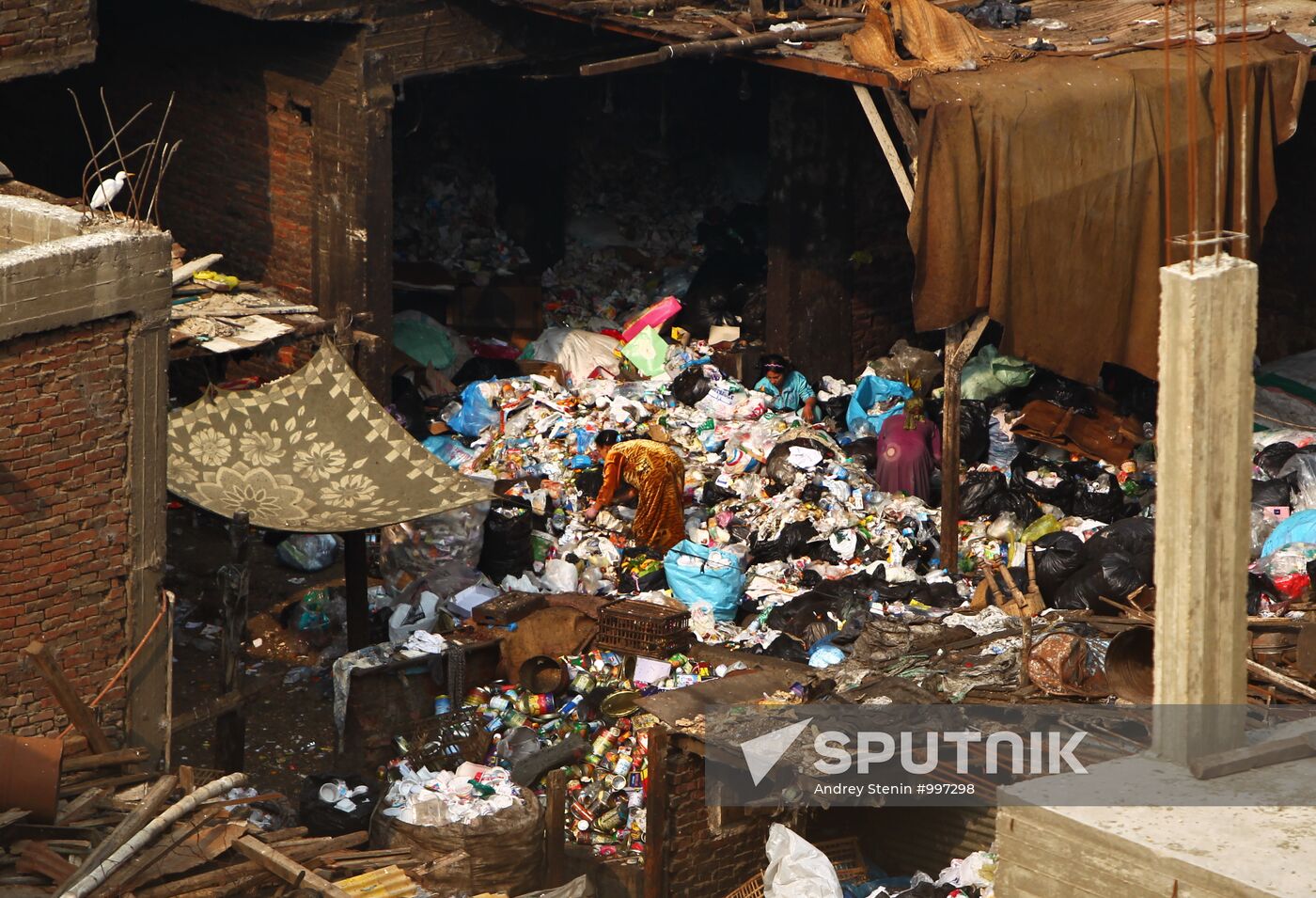 Garbage City in outskirts of Cairo, Egypt