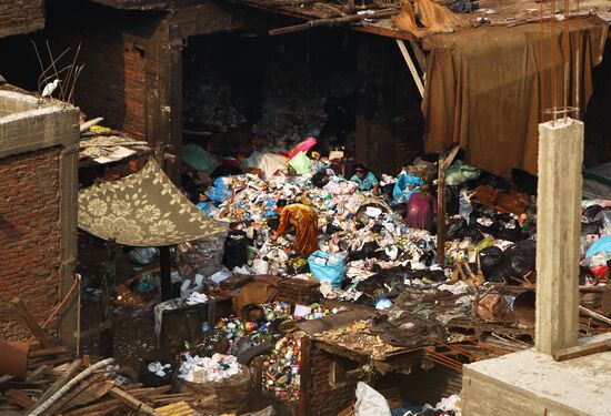 Garbage City in outskirts of Cairo, Egypt