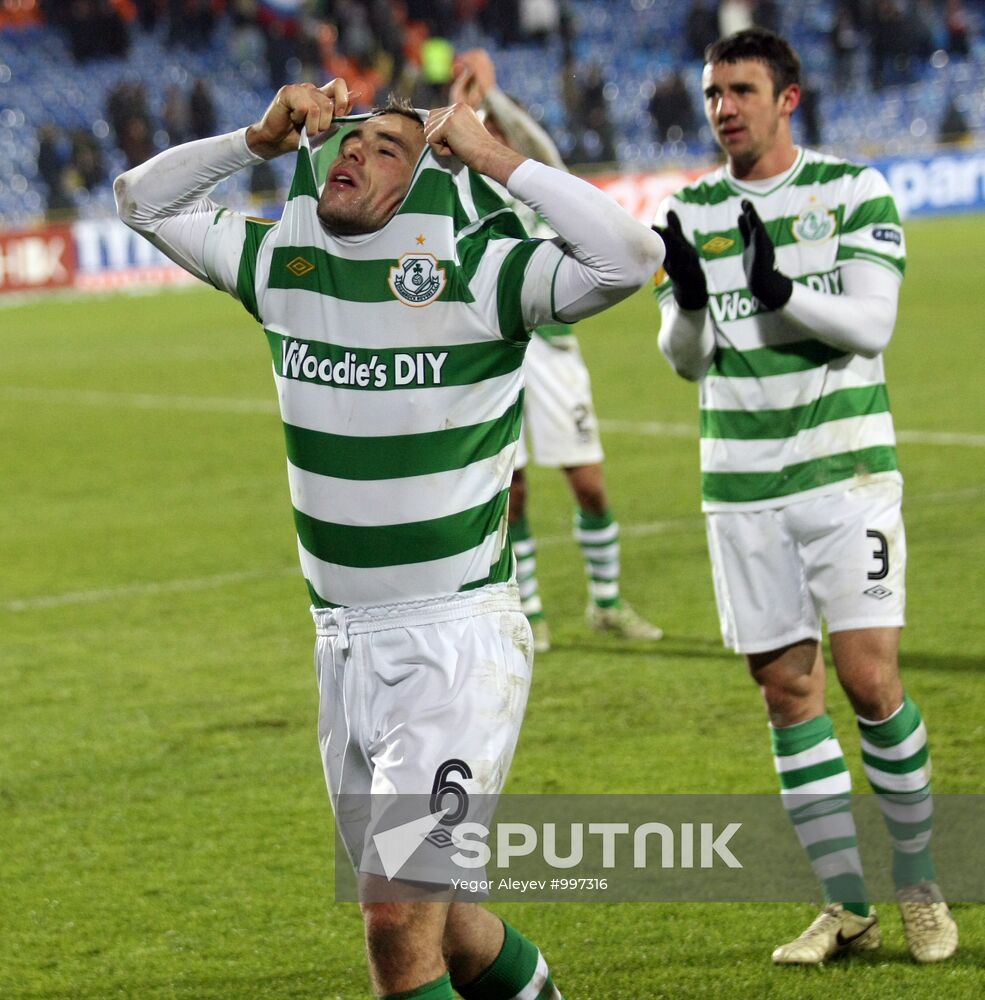 Football. Europa League Match "Rubin" - "Shamrock Rovers"