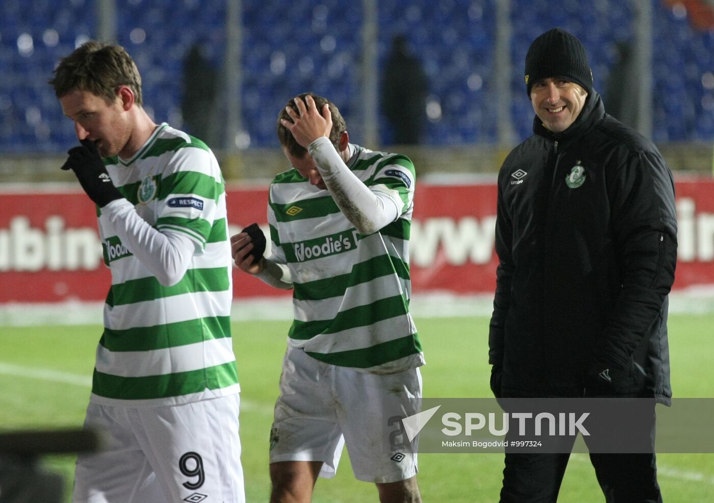 Football. Europa League Match "Rubin" - "Shamrock Rovers"